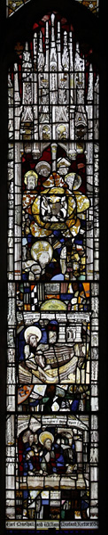 The east window of St Andrew's Church, Greystoke, Cumbria