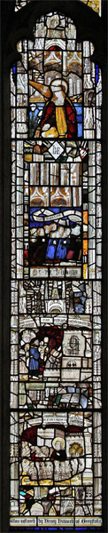 The east window of St Andrew's Church, Greystoke, Cumbria