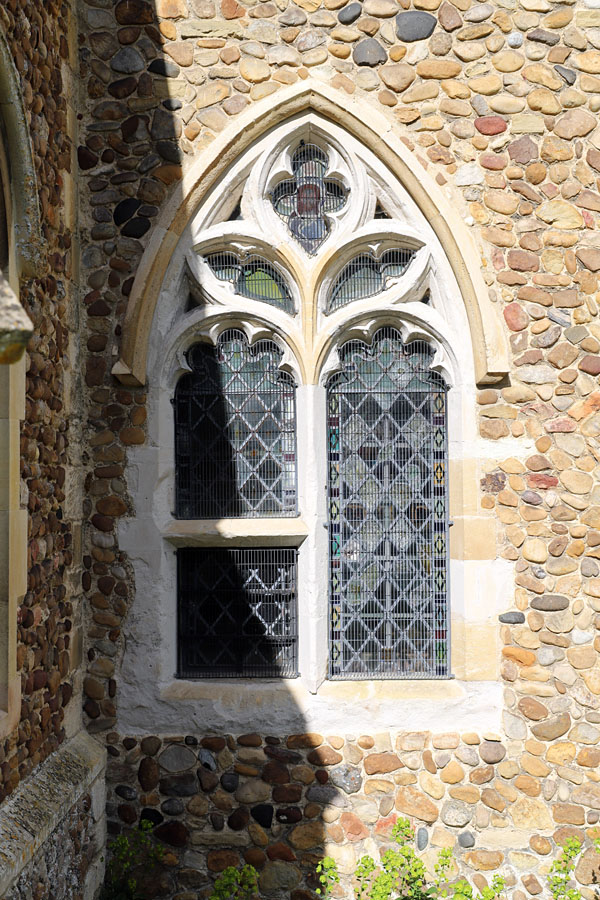 St Mary's Comberton Cambridgeshire. Low side window