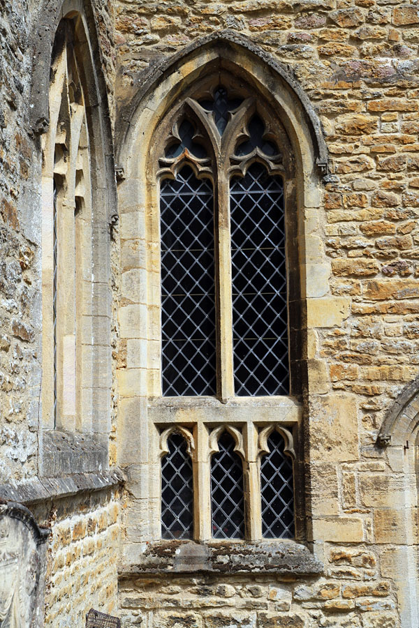 Holy Trinity Church, Orton Longueville, Northamptonshire. Low side window