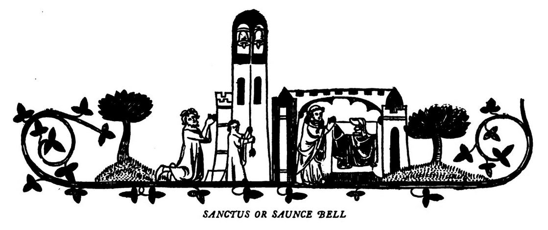 The ringing of the Snactus Bell in Medieval Church
