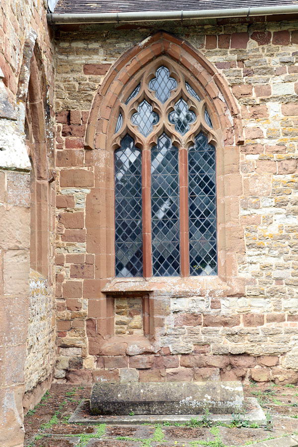 St Peter's Church Grandborough Warwickshire. Low side window