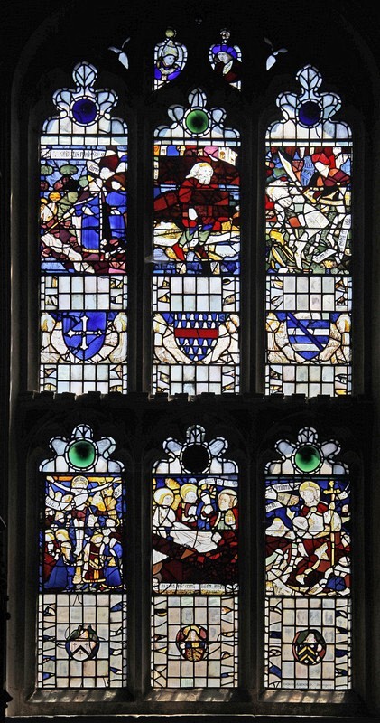 15th century stained glass in Stamford St Martin; South Aisle 1